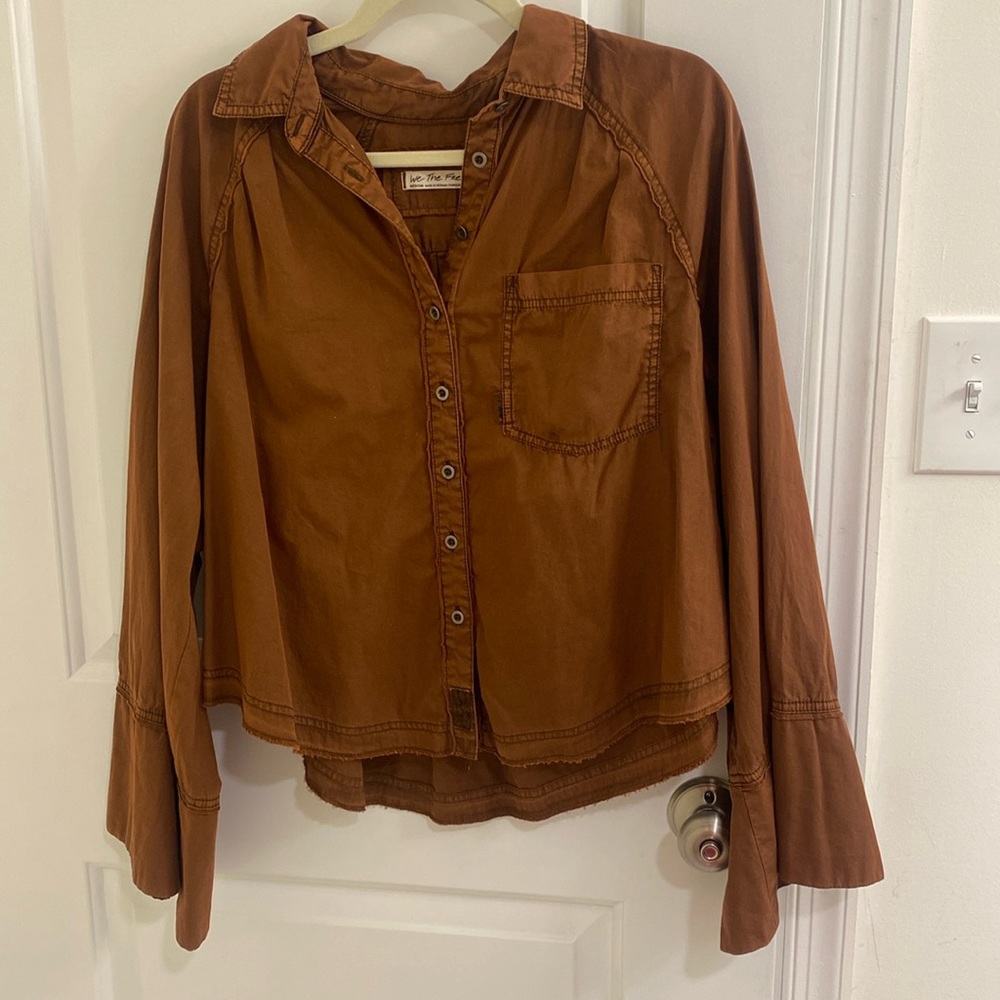 Free people bell sleeve blouse